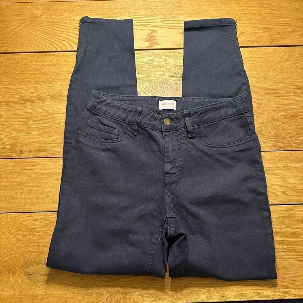 Gorman gray zipper ankle pant 8 (xs)